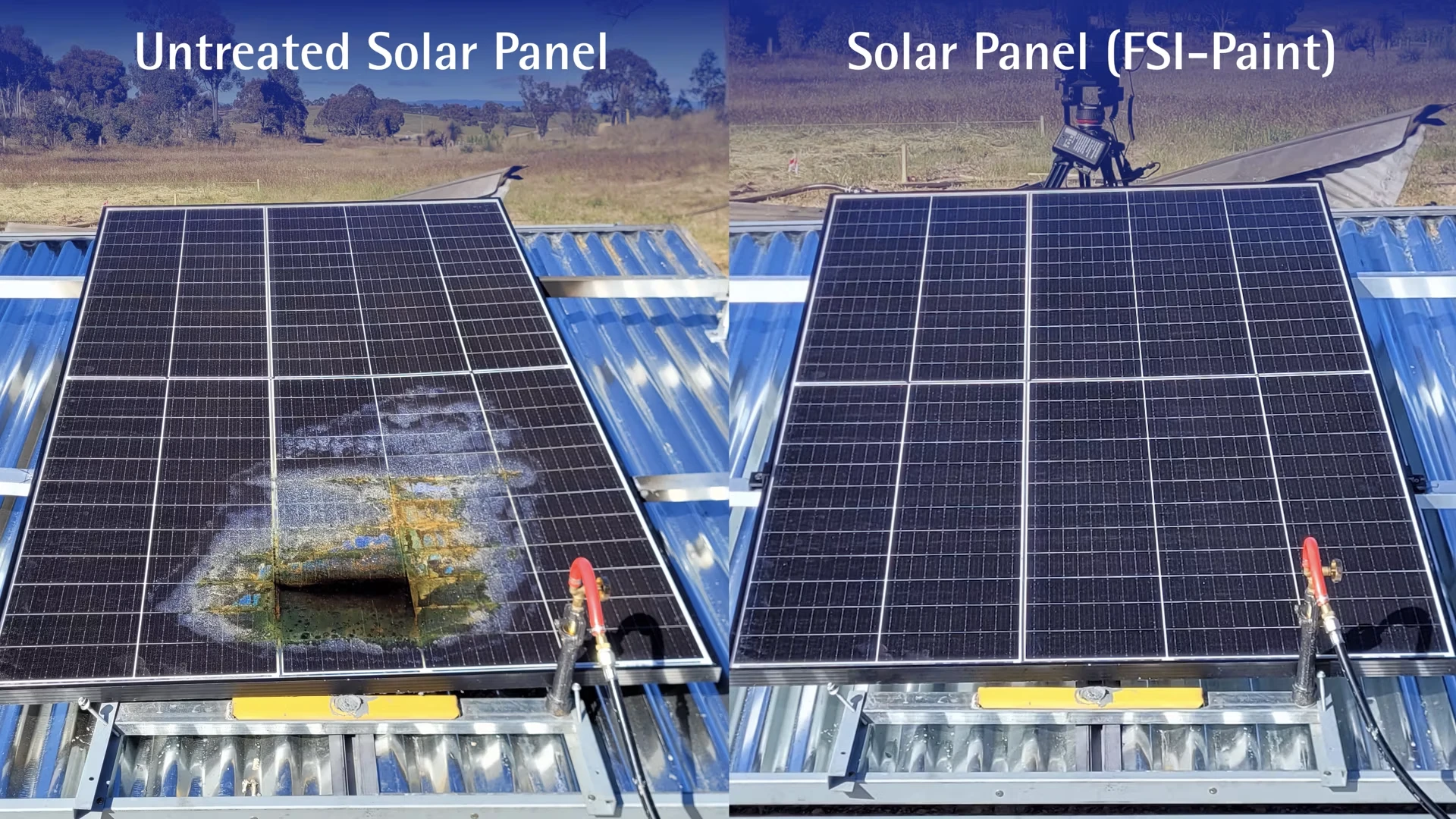 Burn Test: FSA FIRECOAT Exterior Protecting Solar Panels